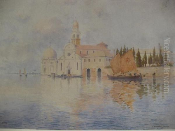 St. Michele, Venice Oil Painting by George Elbert Burr