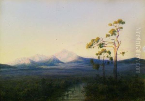 Mountain View, Fraser, Colorado Oil Painting by George Elbert Burr