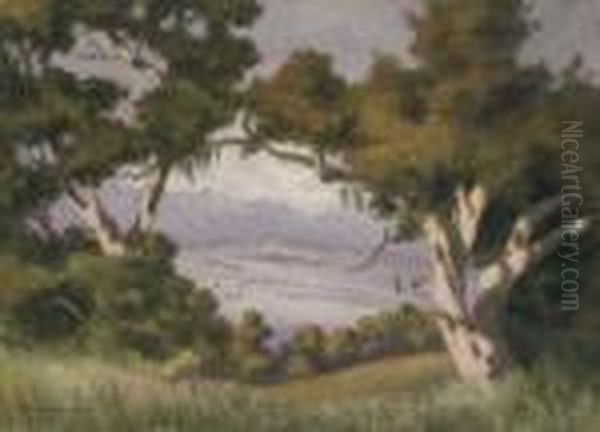 A Vista Oil Painting by George Elbert Burr