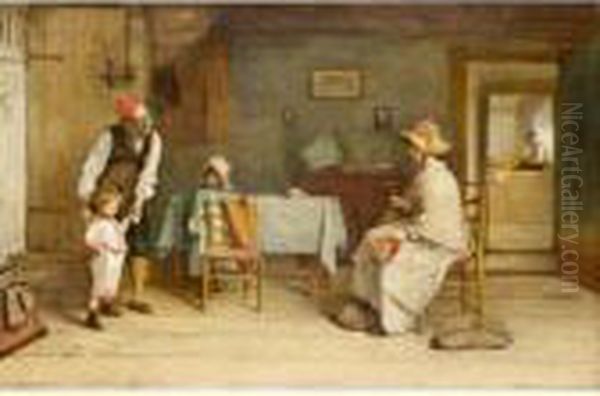 The First Meeting Oil Painting by John P. Burr