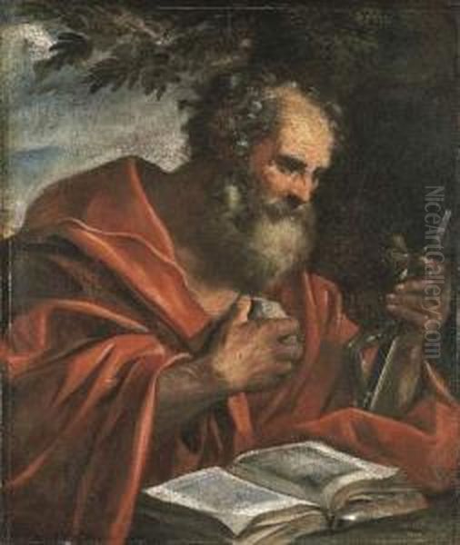 Saint Jerome Oil Painting by Gian Antonio Burrini