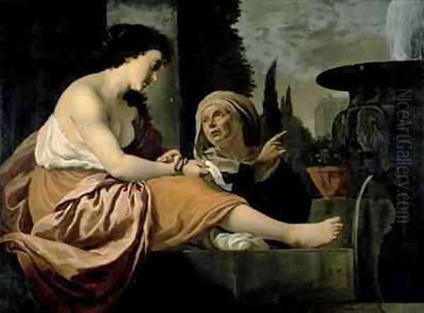 Bathsheba at her Toilet Oil Painting by Jan Gerritsz. van Bronckhorst