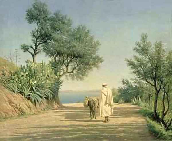 The Road to the Sea, Algeria Oil Painting by Pavel Aleksandrovich Bryullov