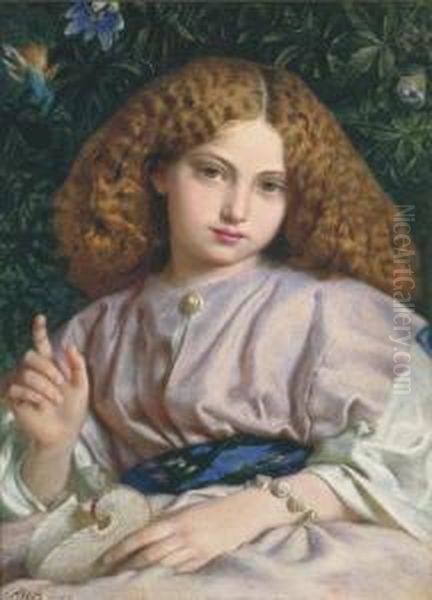 The Child Miranda Oil Painting by Frederick William Burton