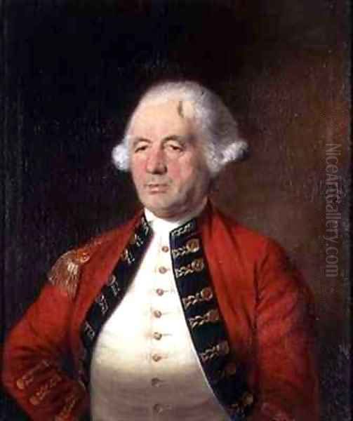 Portrait of Augustin Prevost (1723-86) in Uniform Oil Painting by Mather Brown