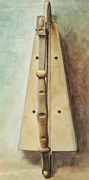 Study of a harp for 'Arthur in Avalon' Oil Painting by Sir Edward Coley Burne-Jones