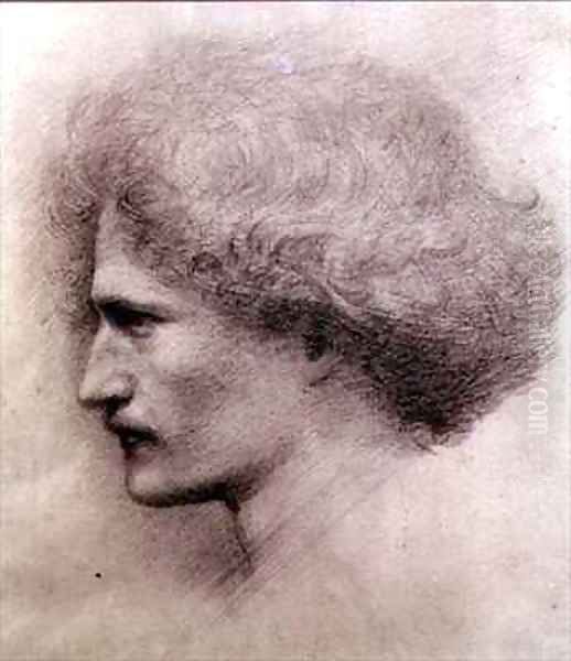 Portrait of Ignacy Jan Paderewski Oil Painting by Sir Edward Coley Burne-Jones