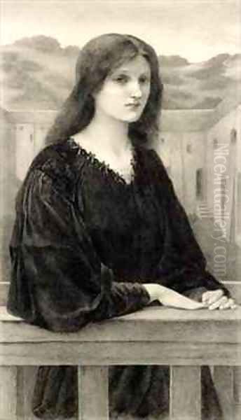 Vespertina Quies Oil Painting by Sir Edward Coley Burne-Jones