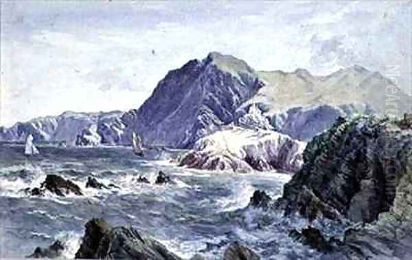 Hillsborough, from the Capstone, Ilfracombe Oil Painting by A. Newton Brooke