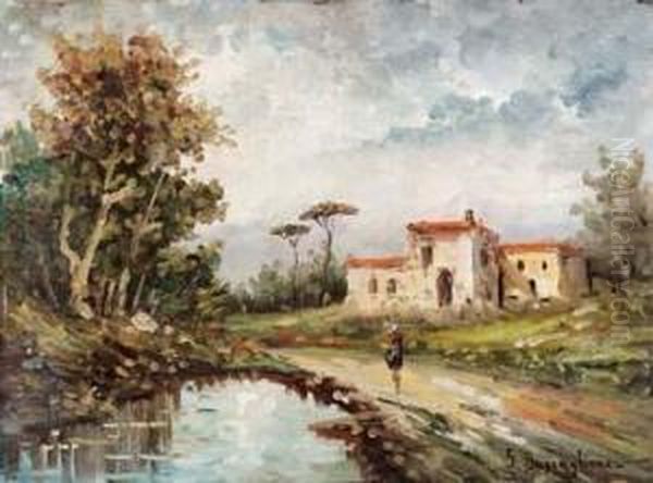 Paesaggio Oil Painting by Giuseppe Buscaglione