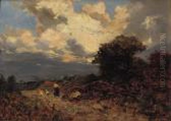 Nubi Al Tramonto Oil Painting by Giuseppe Buscaglione