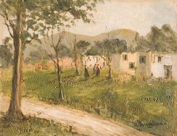 Paesaggio Campano Oil Painting by Giuseppe Buscaglione