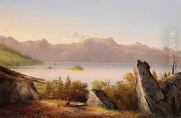 Lake Tahoe Oil Painting by Norton Bush