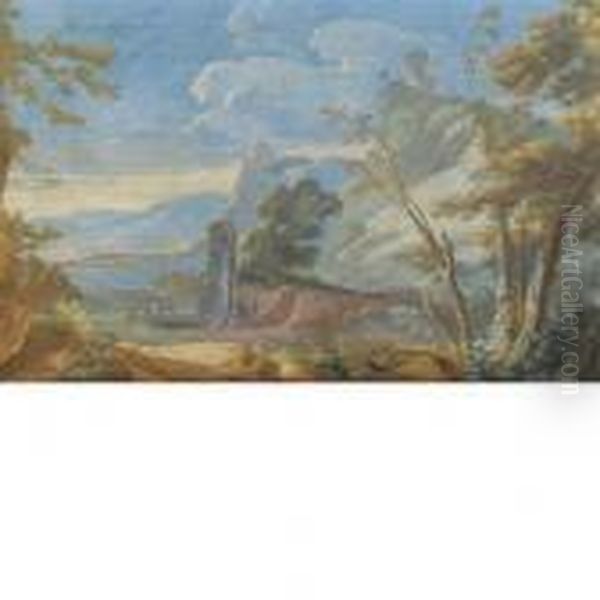 Roma Oil Painting by Jan Frans Van Bloemen (Orizzonte)