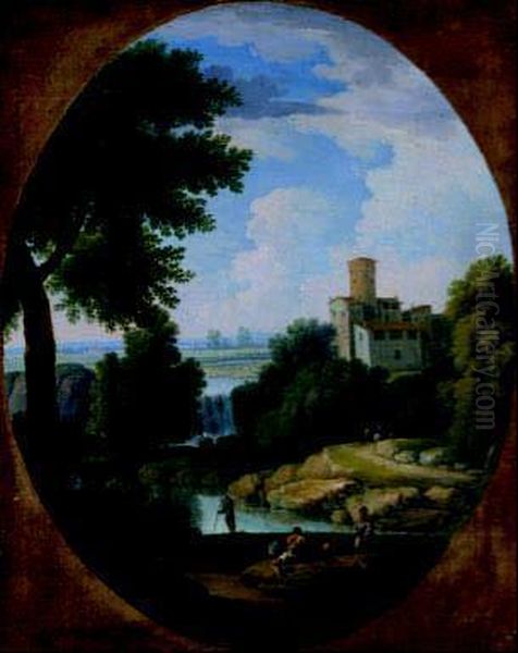 Paesaggio Oil Painting by Jan Frans Van Bloemen (Orizzonte)