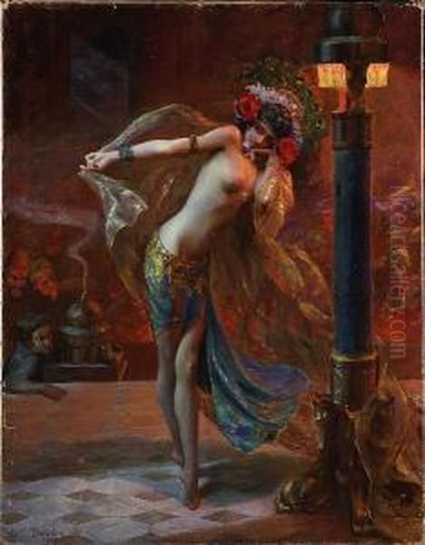 Dance Of The Veils Oil Painting by Gaston Bussiere