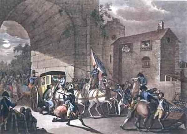 The Arrest of Louis XVI (1754-93) at Varennes Oil Painting by Jan Bulthuis