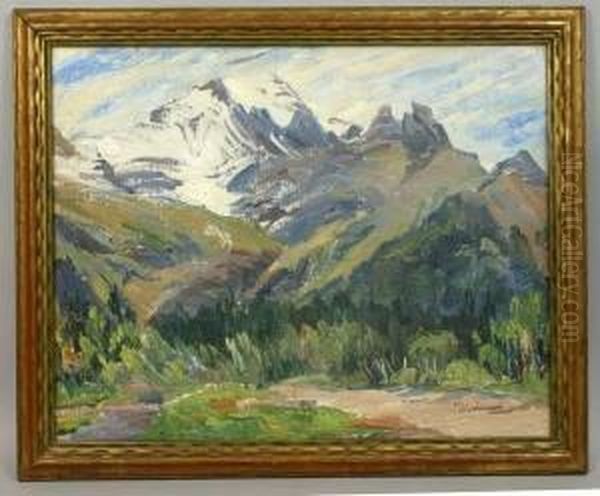 Mountain Landscape Oil Painting by Mary Cable Butler