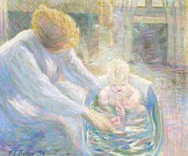 The Bath, Giverny Oil Painting by Theodore Butler