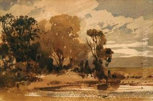 Early Morning At Macedon Oil Painting by Abraham Louis Buvelot