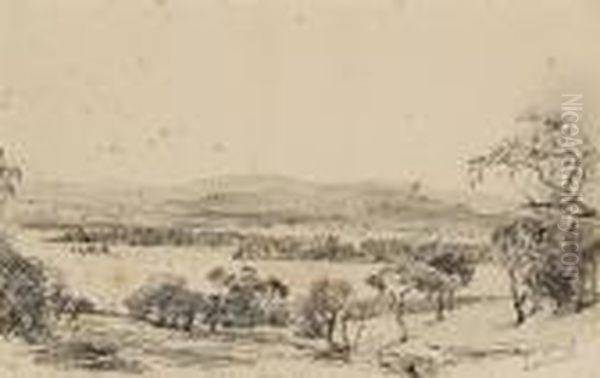 Lilydale Oil Painting by Abraham Louis Buvelot