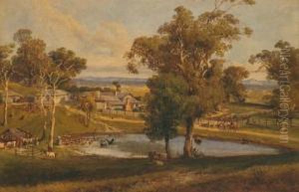 Konongwootong 1867 Oil Painting by Abraham Louis Buvelot