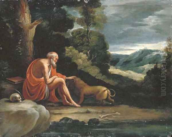 Saint Jerome in the Wilderness Oil Painting by Paul Bril