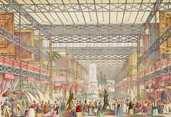 Interior of the Crystal Palace Oil Painting by Augustus Butler