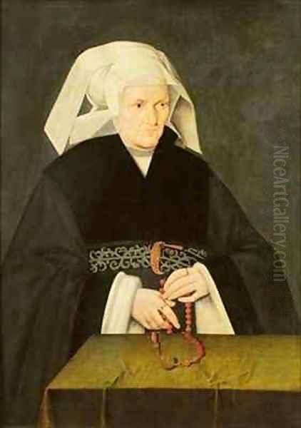 Portrait of a Woman Oil Painting by Bartholomaeus, the Elder Bruyn