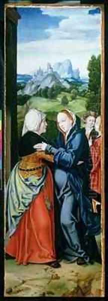 The Visitation Oil Painting by Bartholomaeus, the Elder Bruyn