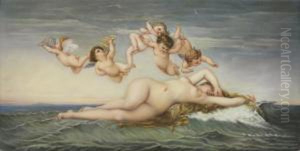 The Birth Of Venus Oil Painting by Alexandre and Jourdan, Adolphe Cabanel