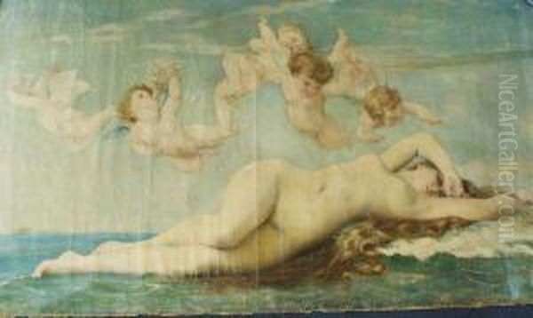 The Birth Of Venus (by Norvel H. Busey) Oil Painting by Alexandre and Jourdan, Adolphe Cabanel