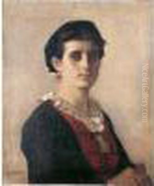 Portrait D'isabelle Fabre Oil Painting by Alexandre and Jourdan, Adolphe Cabanel