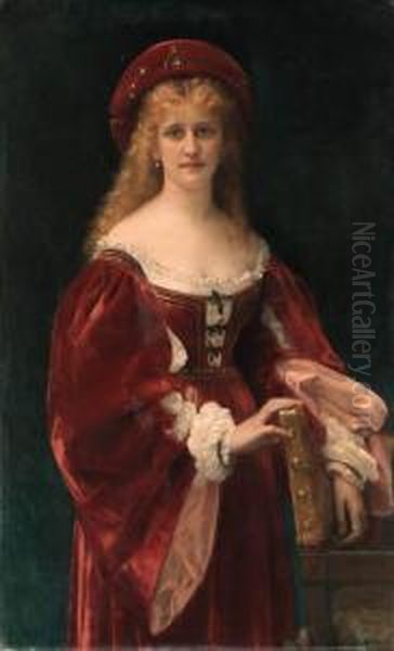 Patricienne De Venise Oil Painting by Alexandre and Jourdan, Adolphe Cabanel