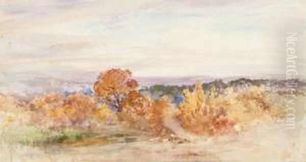 Paysaged'automne Oil Painting by Joseph Cabasson