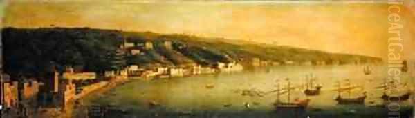 The Bay of Naples Oil Painting by Gaspar Butler