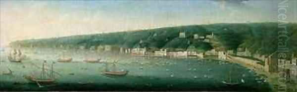 View of Naples from the east Oil Painting by Gaspar Butler