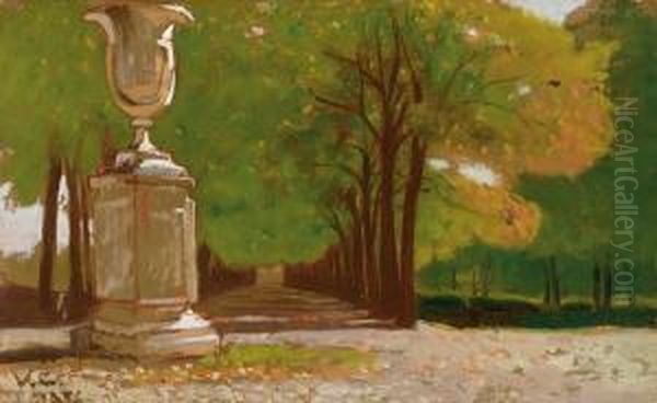 Viale Alle Cascine Oil Painting by Vincenzo Cabianca