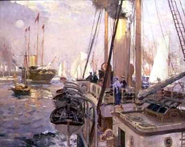 The Royal Yacht 'Victoria and Albert' Oil Painting by Henry William Burgess