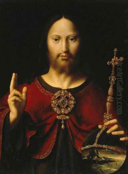 Christ the Saviour Oil Painting by Jeronimo de Bobadilla