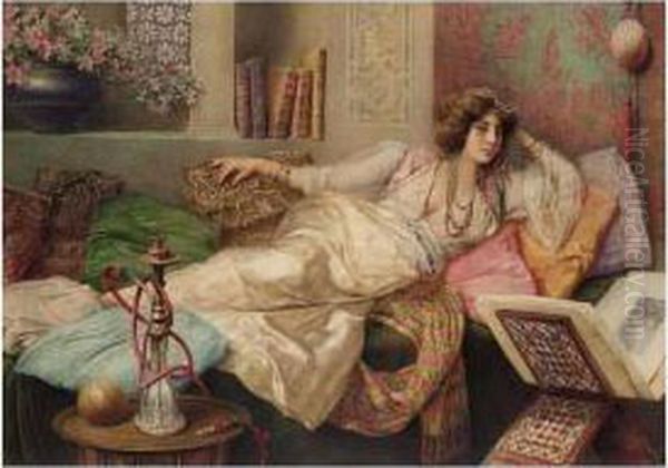 In The Harem Oil Painting by Umberto Cacciarelli