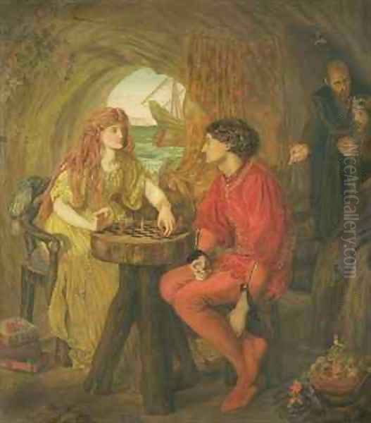 The Tempest Oil Painting by Lucy Madox Brown