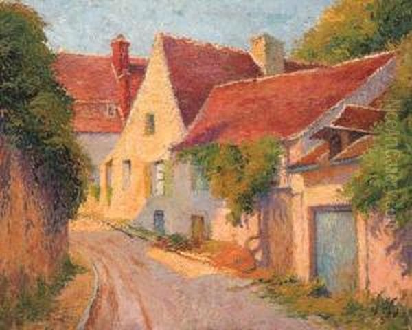 Rue A Medoin Oil Painting by Eugene Cadel