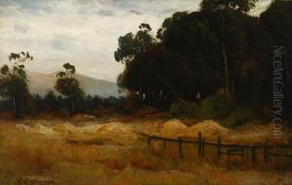 Haystacks
In A Landscape Oil Painting by Giuseppe Cadenasso