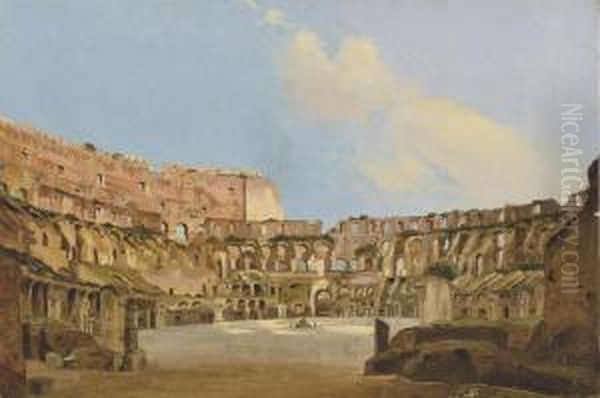 The Colosseum Oil Painting by Ippolito Caffi