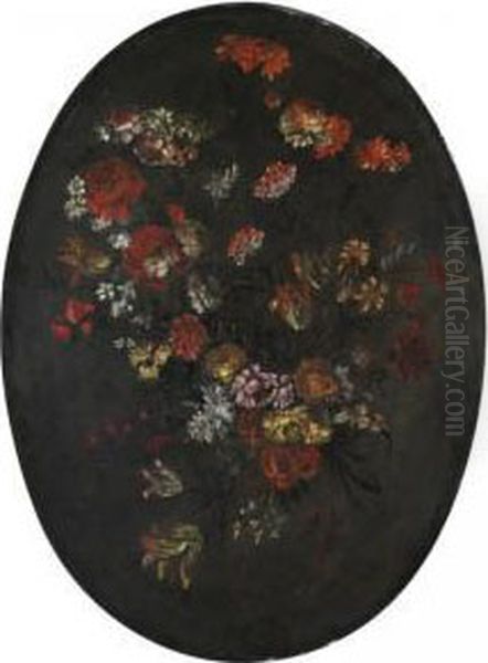 Natura Morta Di Fiori Oil Painting by Margherita Caffi