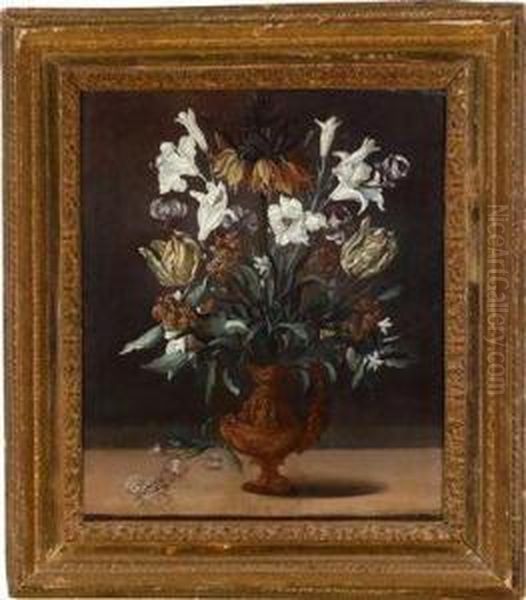 Ein Blumenstraus Mit Tulpen Oil Painting by Guido Cagnacci