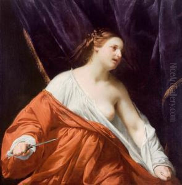 Lucrezia Oil Painting by Guido Cagnacci