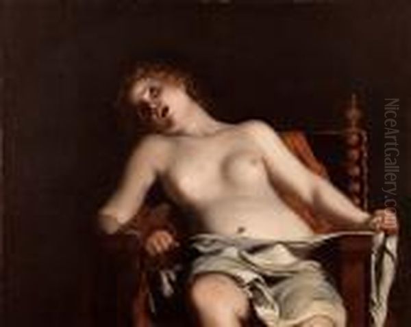 Morte Di Cleopatra Oil Painting by Guido Cagnacci