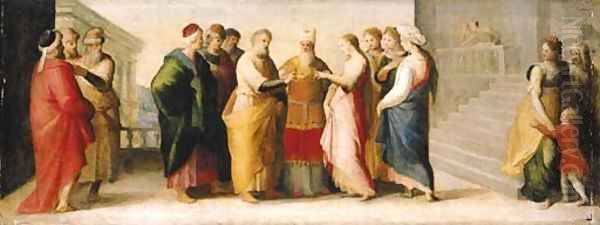 The Marriage of the Virgin Oil Painting by Domenico Beccafumi